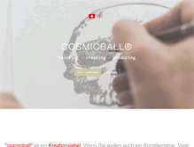Tablet Screenshot of cosmicball.com